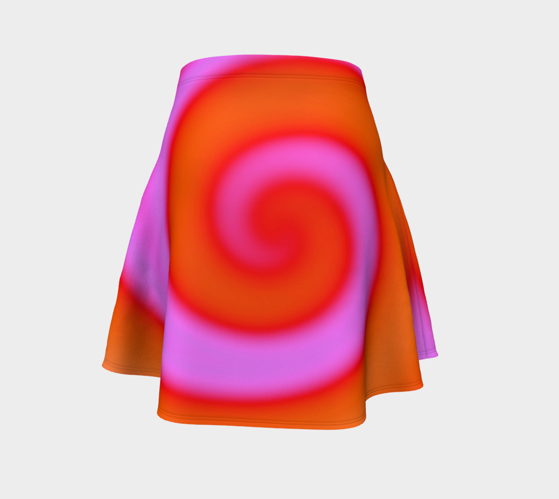 Bright Colorful Orange Pink Swirl Abstract preview #4
