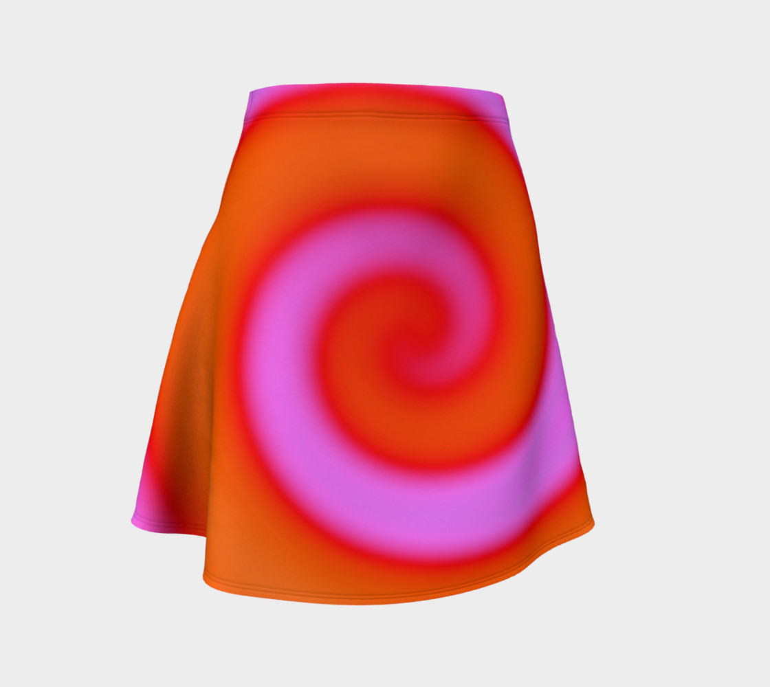 Bright Colorful Orange Pink Swirl Abstract preview #1