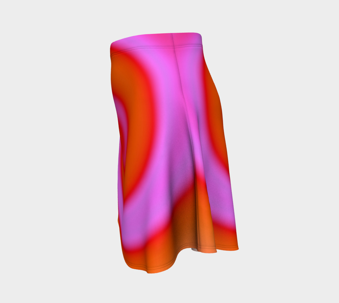 Bright Colorful Orange Pink Swirl Abstract preview #2
