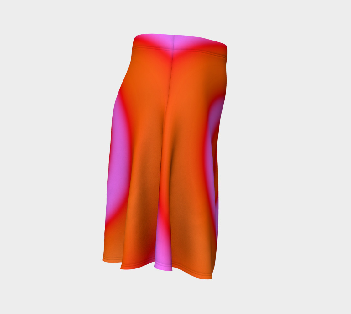Bright Colorful Orange Pink Swirl Abstract preview #3