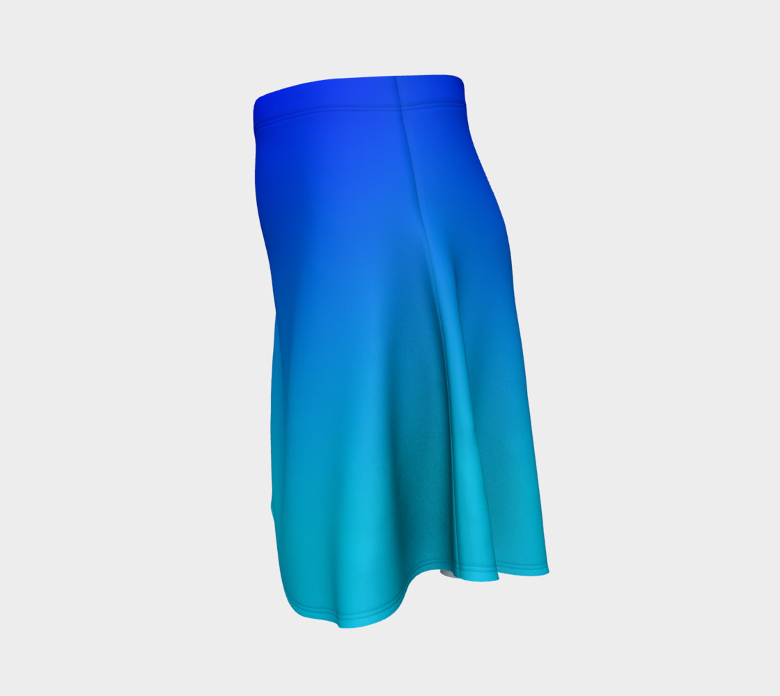 Blue Fading Flare Skirt preview #2