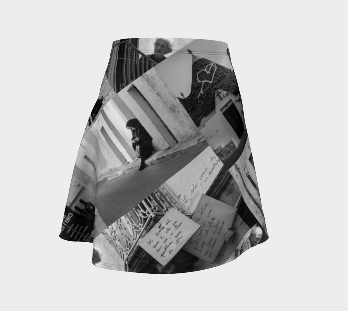 Utterly Italy Puglia Scenes Flare Skirt 3D preview
