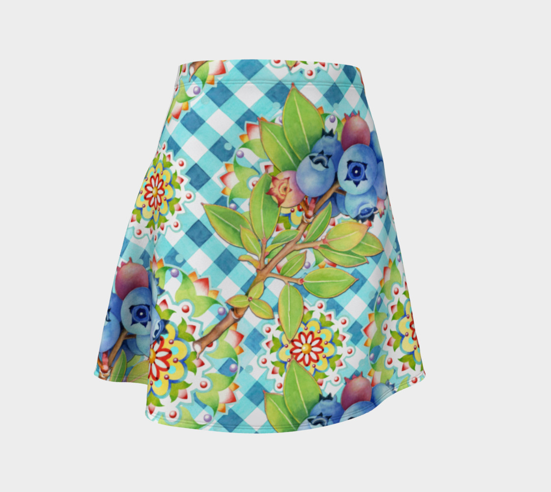 Maine Blueberries Gingham Mandala preview #1