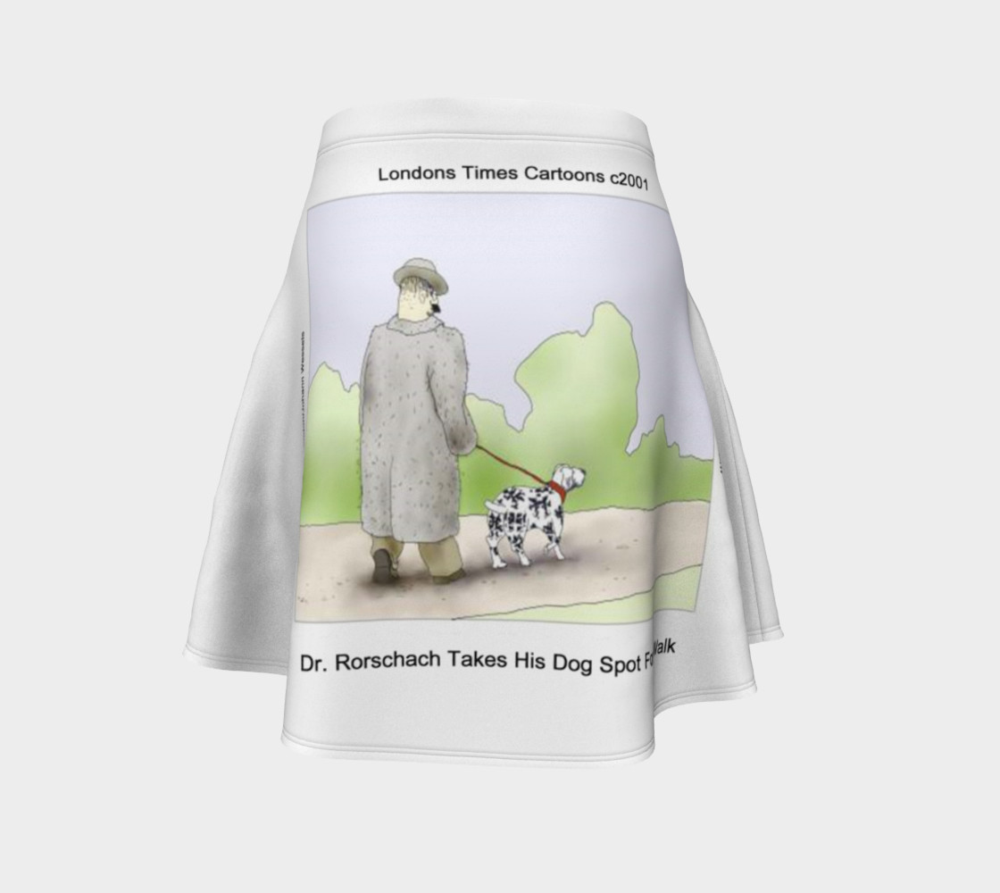 Fun Rorschach's Dog Spot Flair Skirt preview #4