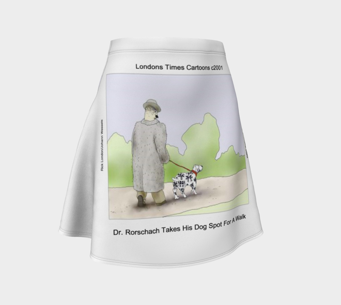 Fun Rorschach's Dog Spot Flair Skirt preview #1