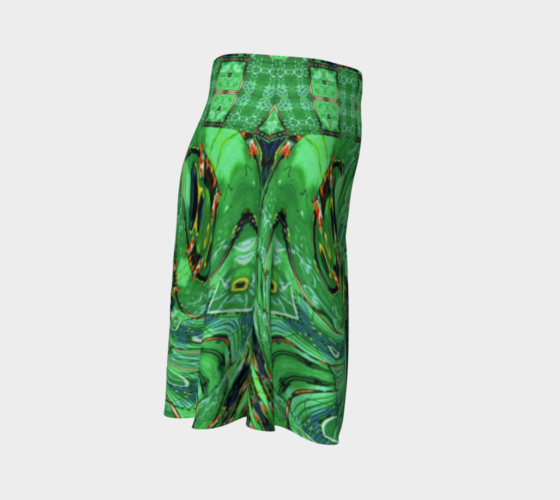Kansas Green Tornado Flare Skirt preview #3
