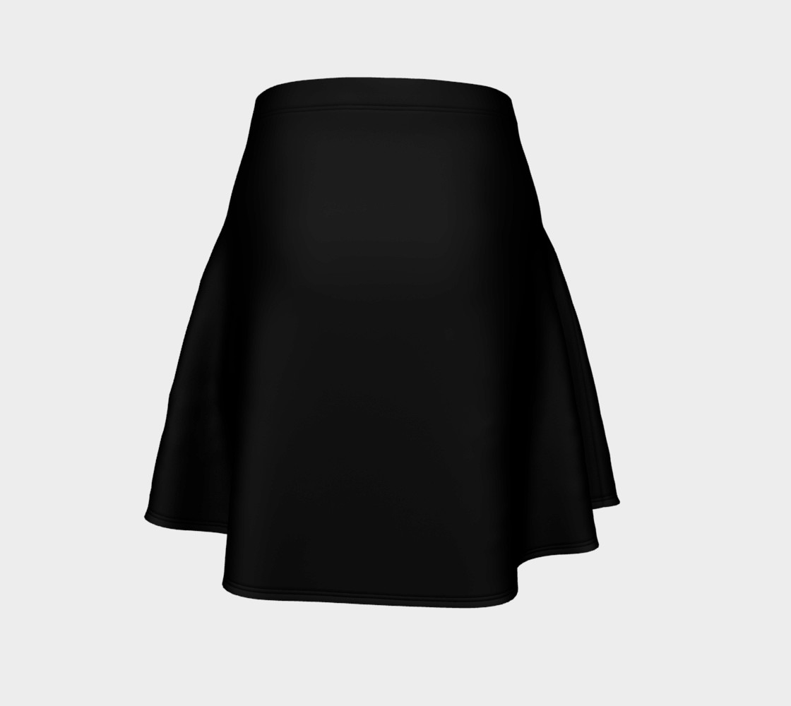 Black Flare Skirt preview #4