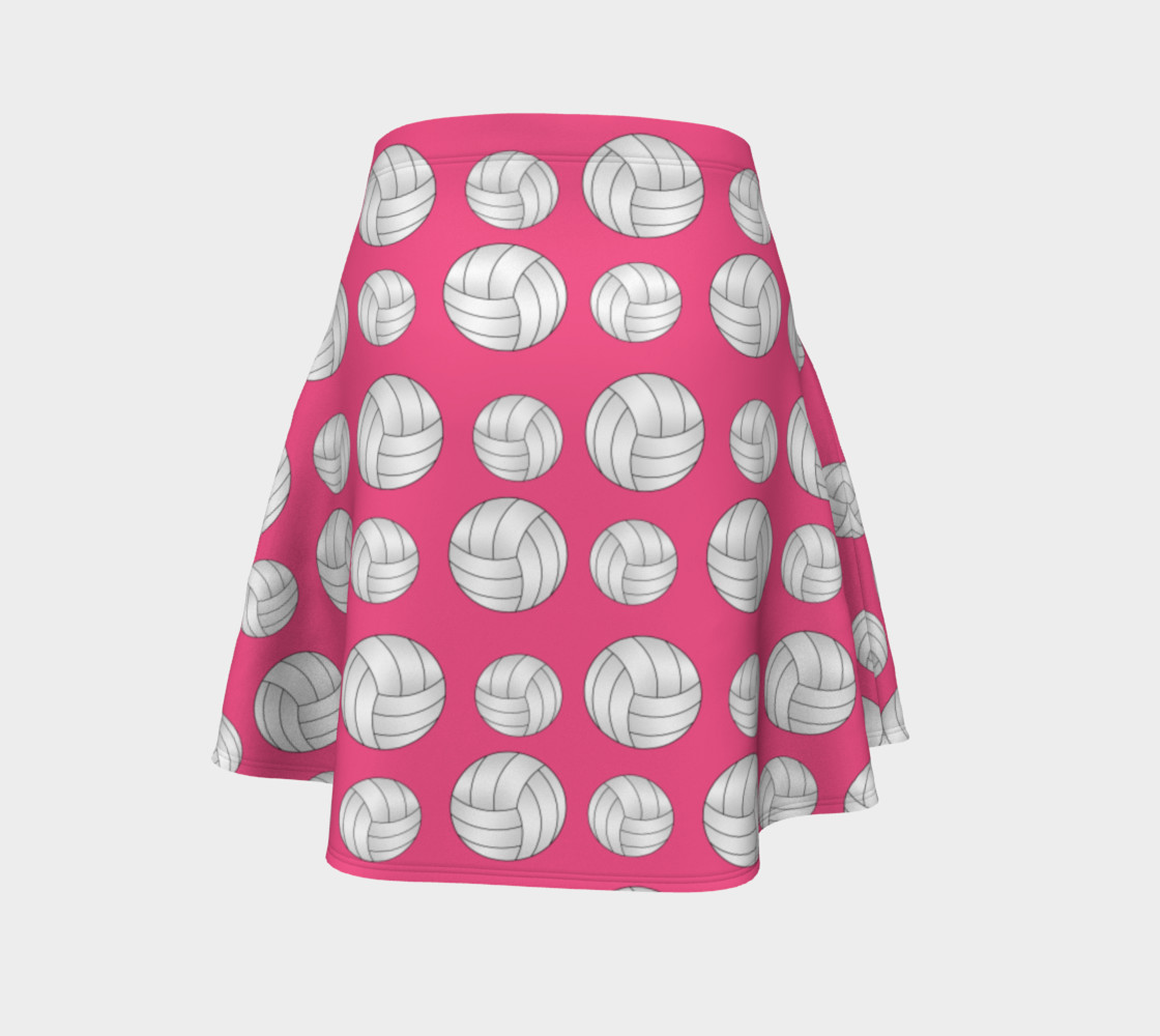 Pink volleyball skirt preview #4