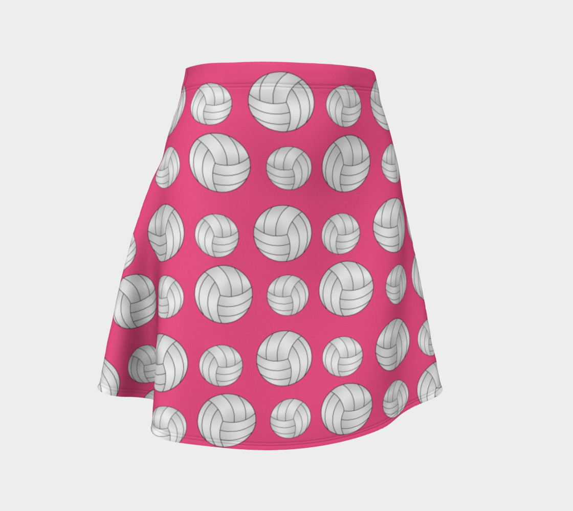 Pink volleyball skirt preview #1