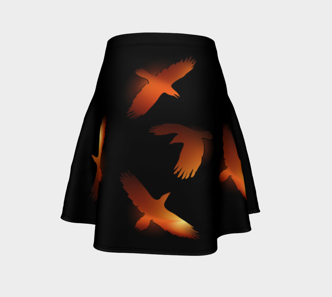 Burning ravens flare skirt preview #4