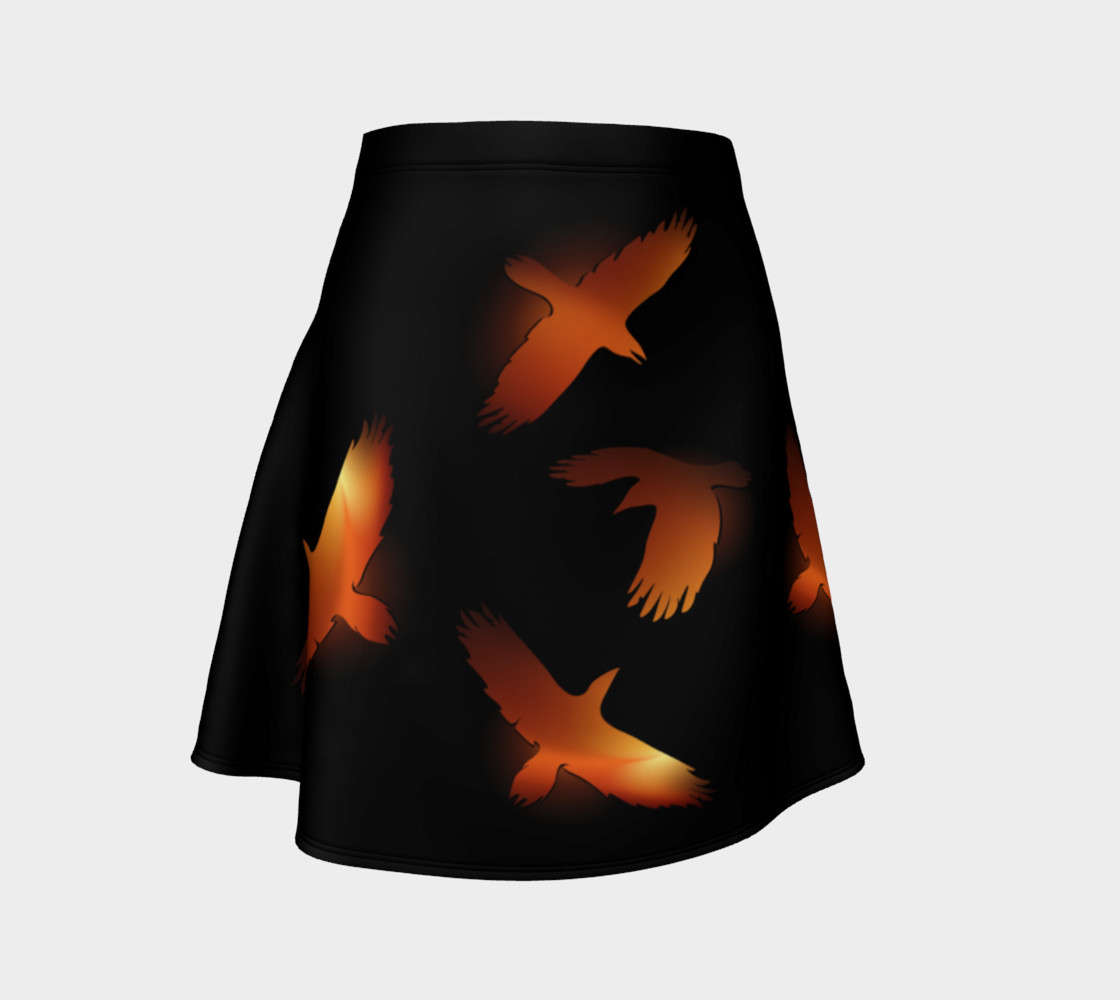 Burning ravens flare skirt preview #1