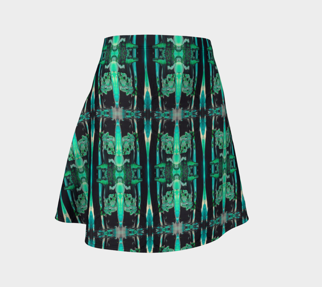 Green Ocean Flare Skirt thumbnail #2