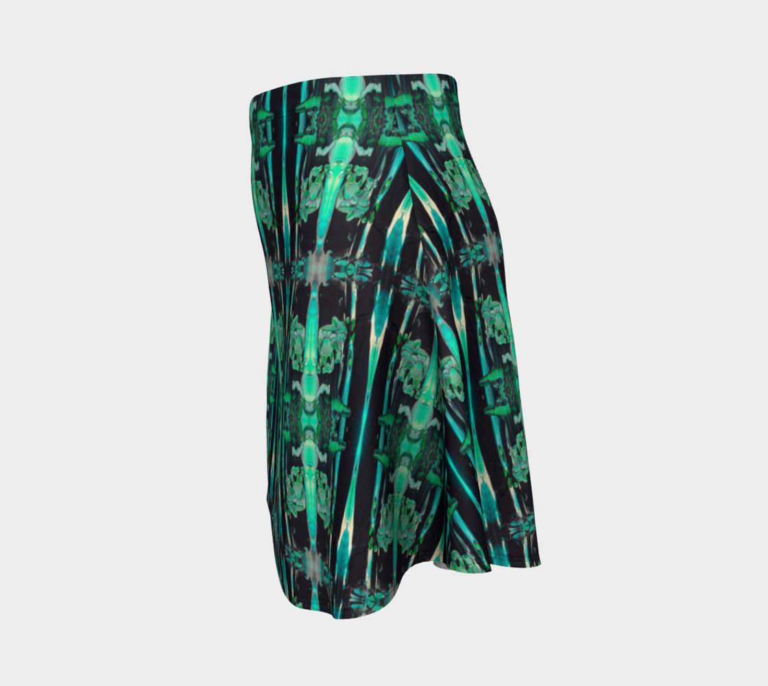 Green Ocean Flare Skirt thumbnail #3