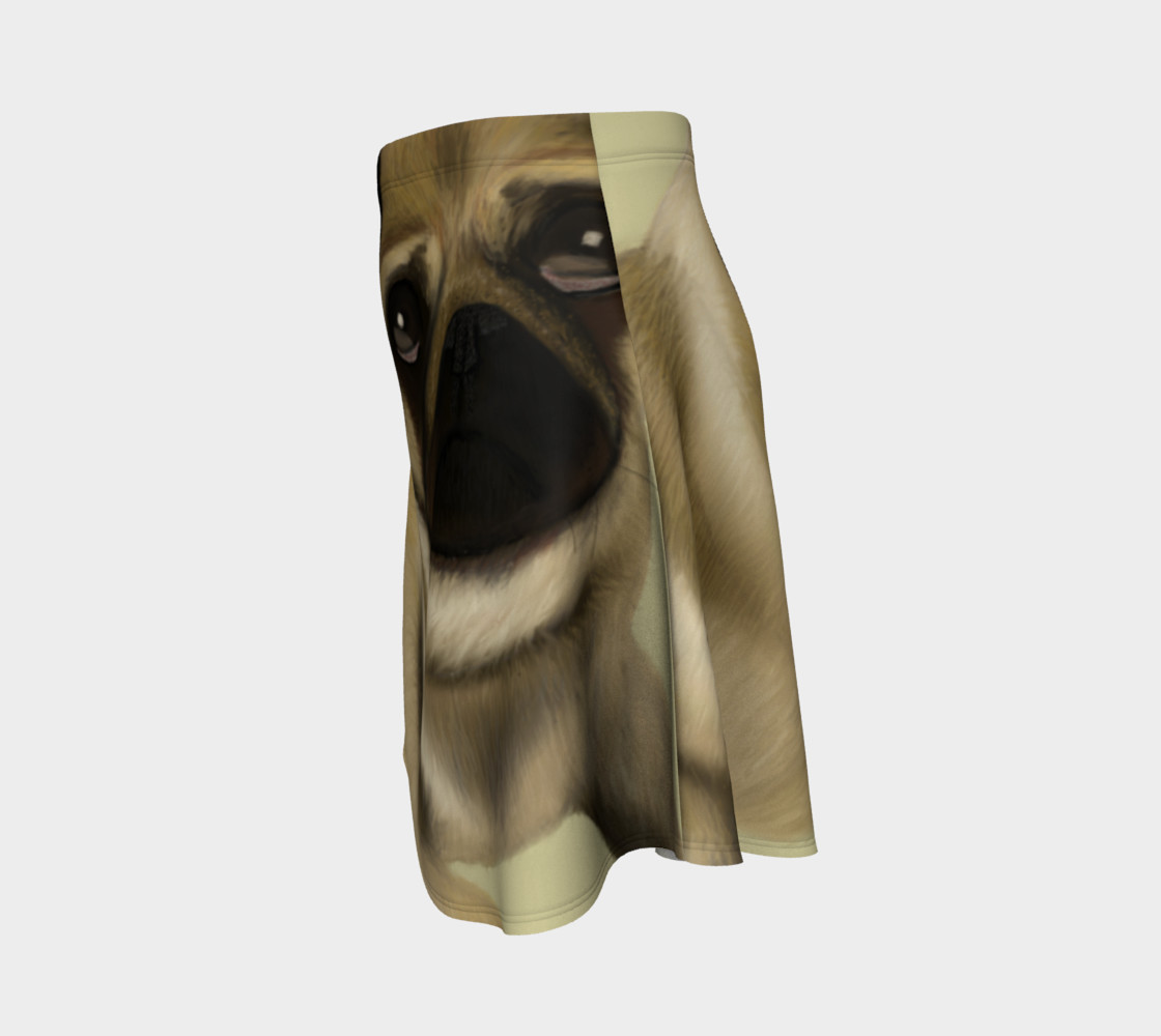 Pug Love Flared Skirt preview #2