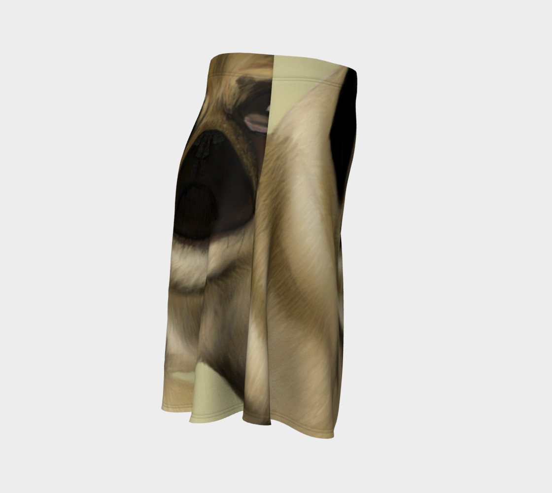 Pug Love Flared Skirt preview #3