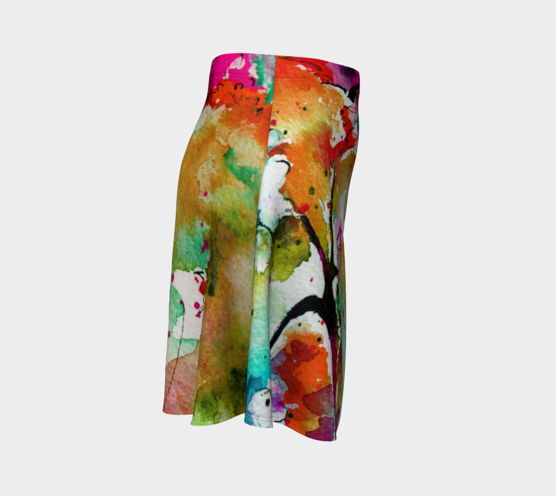 Pink Butterfly Flare Skirt preview #3