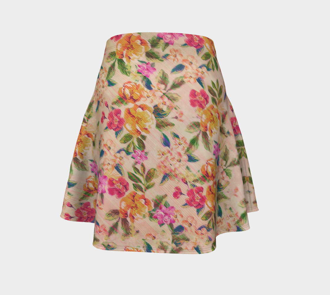 Golden Flitch (Digital Vintage Retro / Glitched Pastel Flowers - Floral design pattern) preview #4