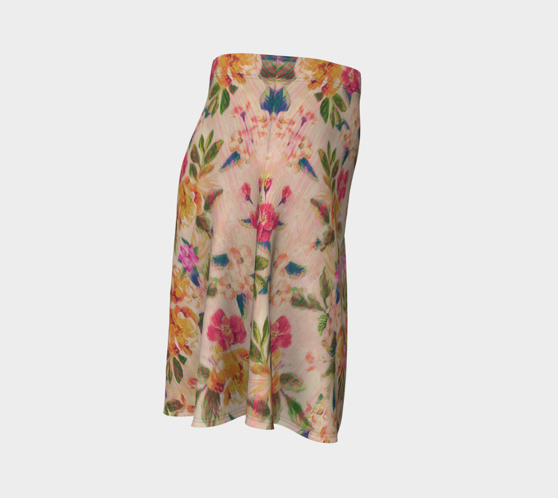 Golden Flitch (Digital Vintage Retro / Glitched Pastel Flowers - Floral design pattern) preview #3