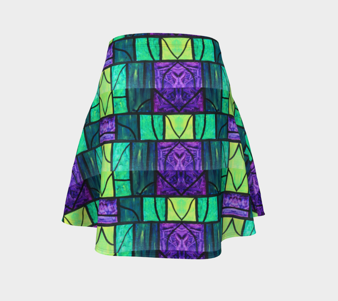 Nouveau Garden Stained Glass Flare Skirt preview #4