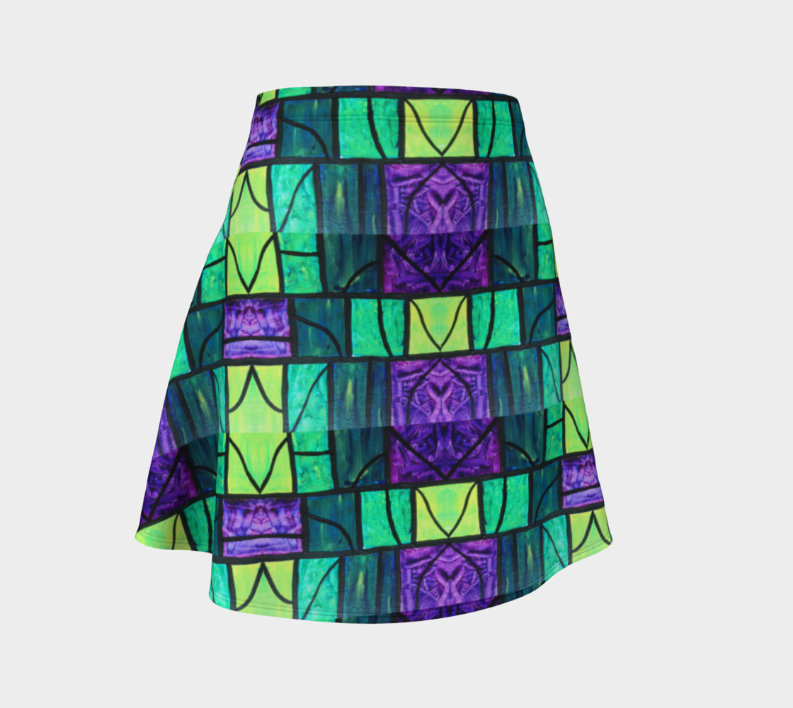 Nouveau Garden Stained Glass Flare Skirt preview #1