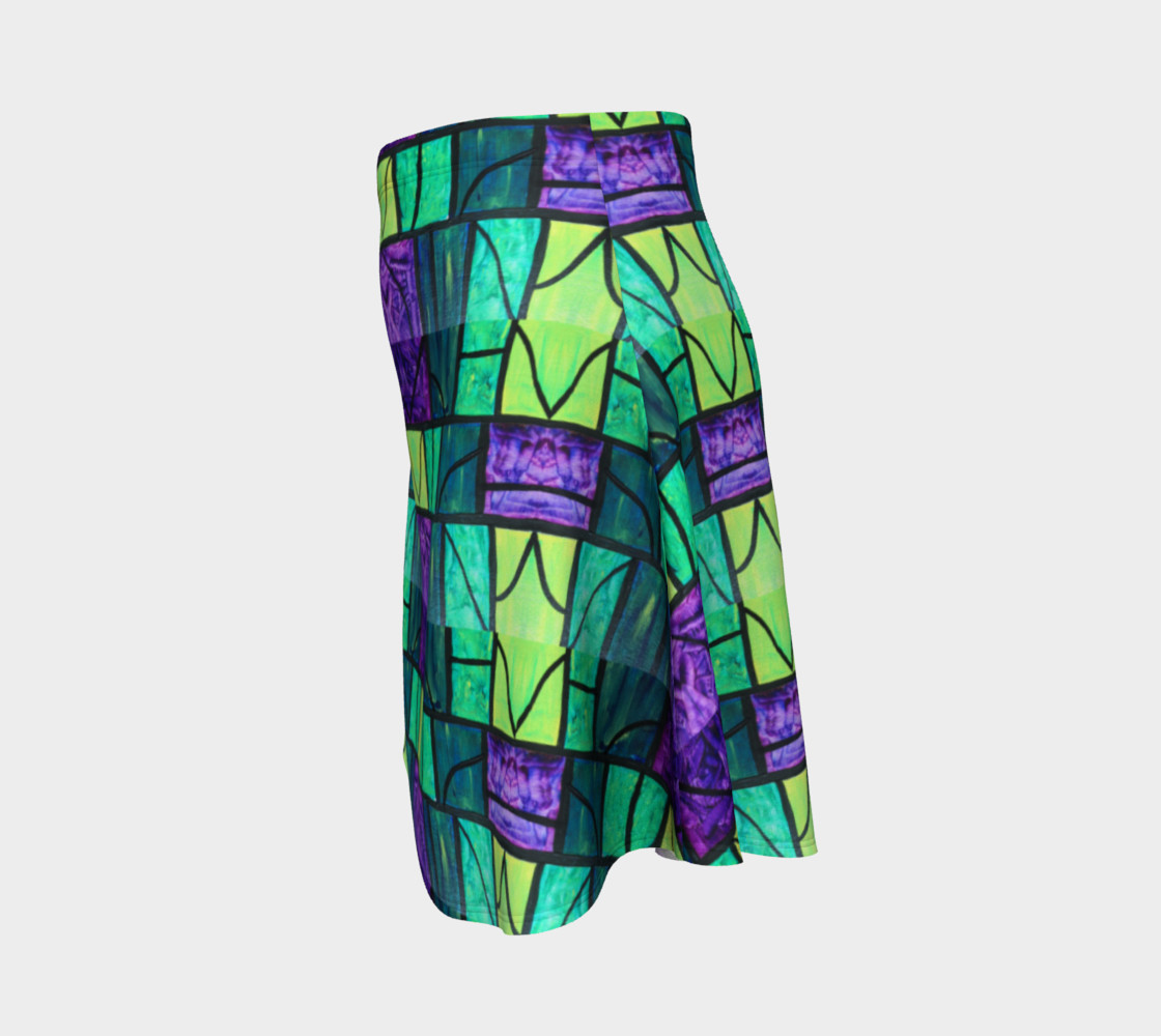 Nouveau Garden Stained Glass Flare Skirt preview #2