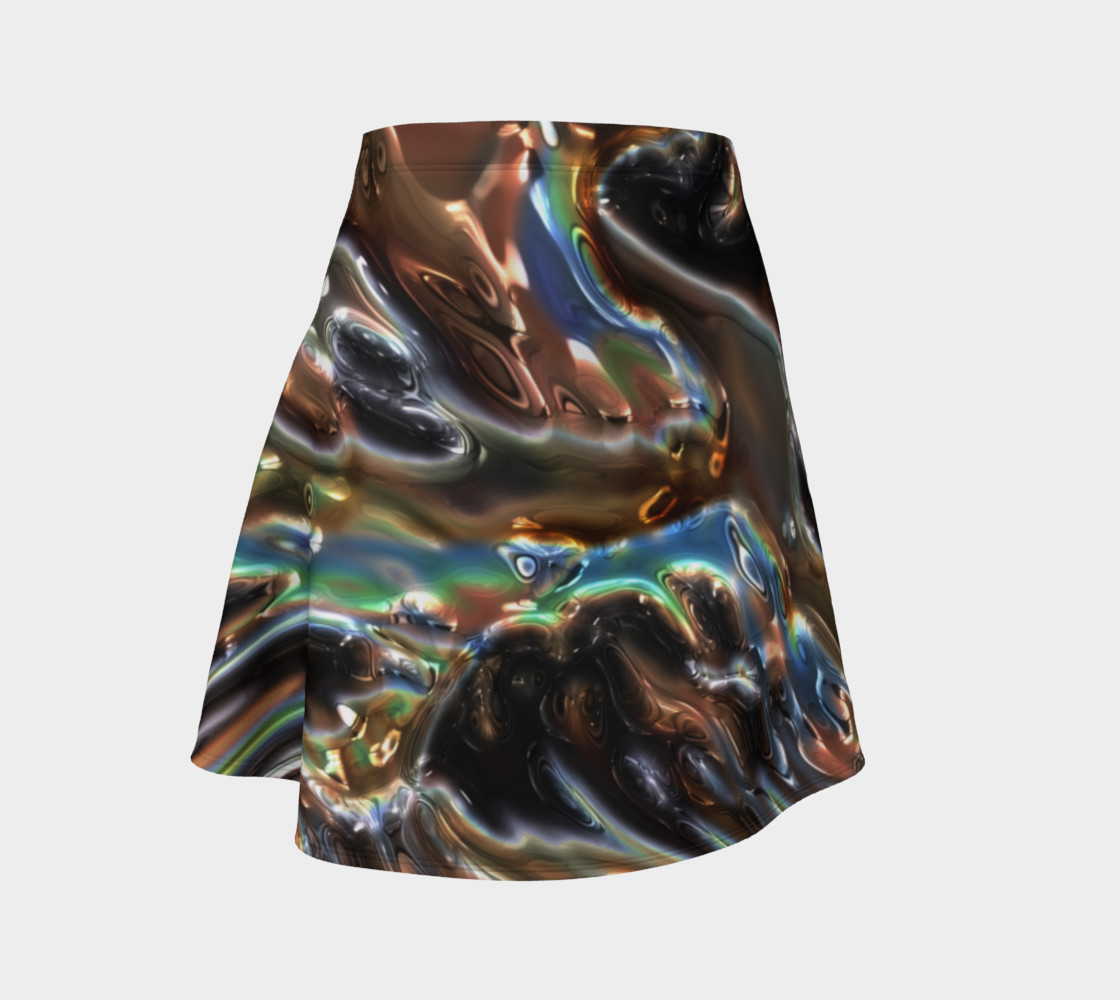 Iridescent Copper Flare Skirt preview #1