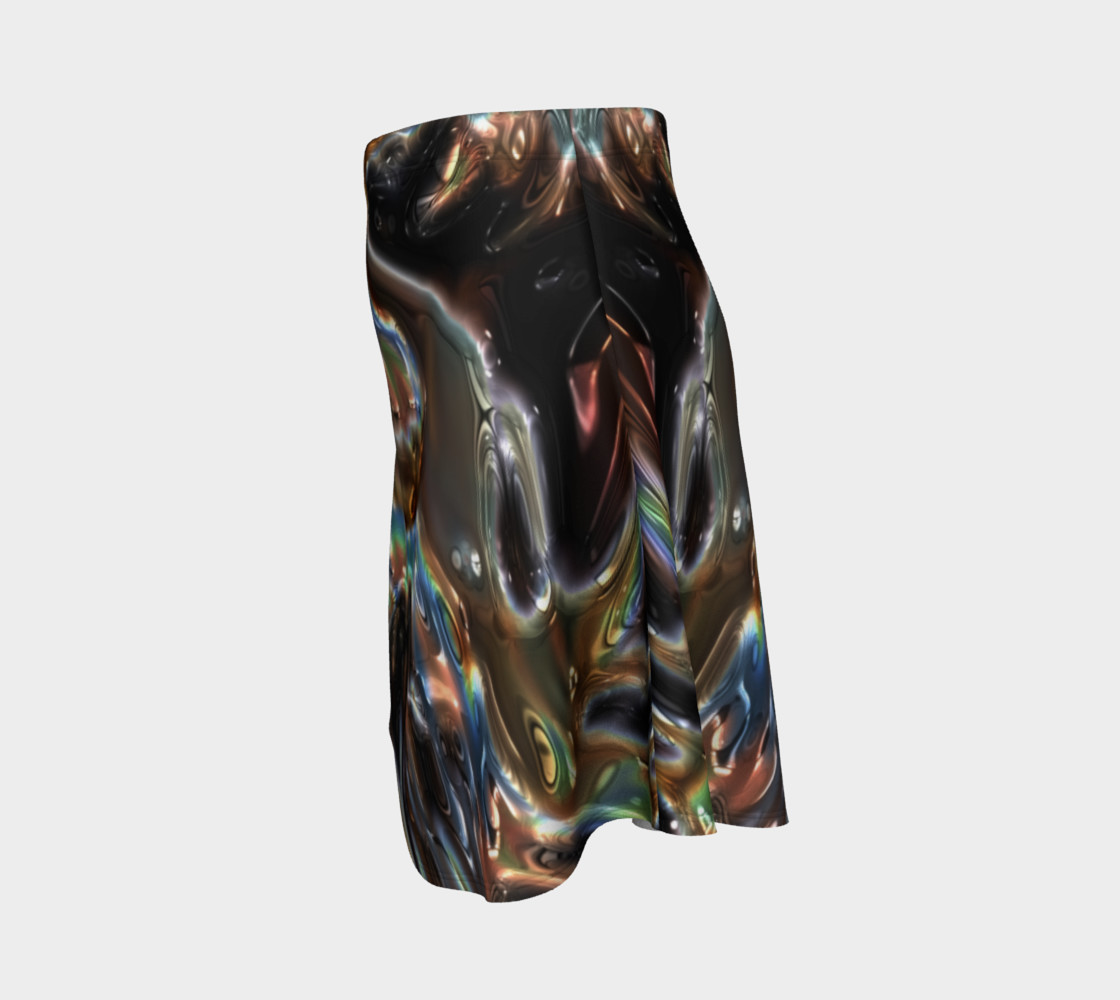Iridescent Copper Flare Skirt preview #2