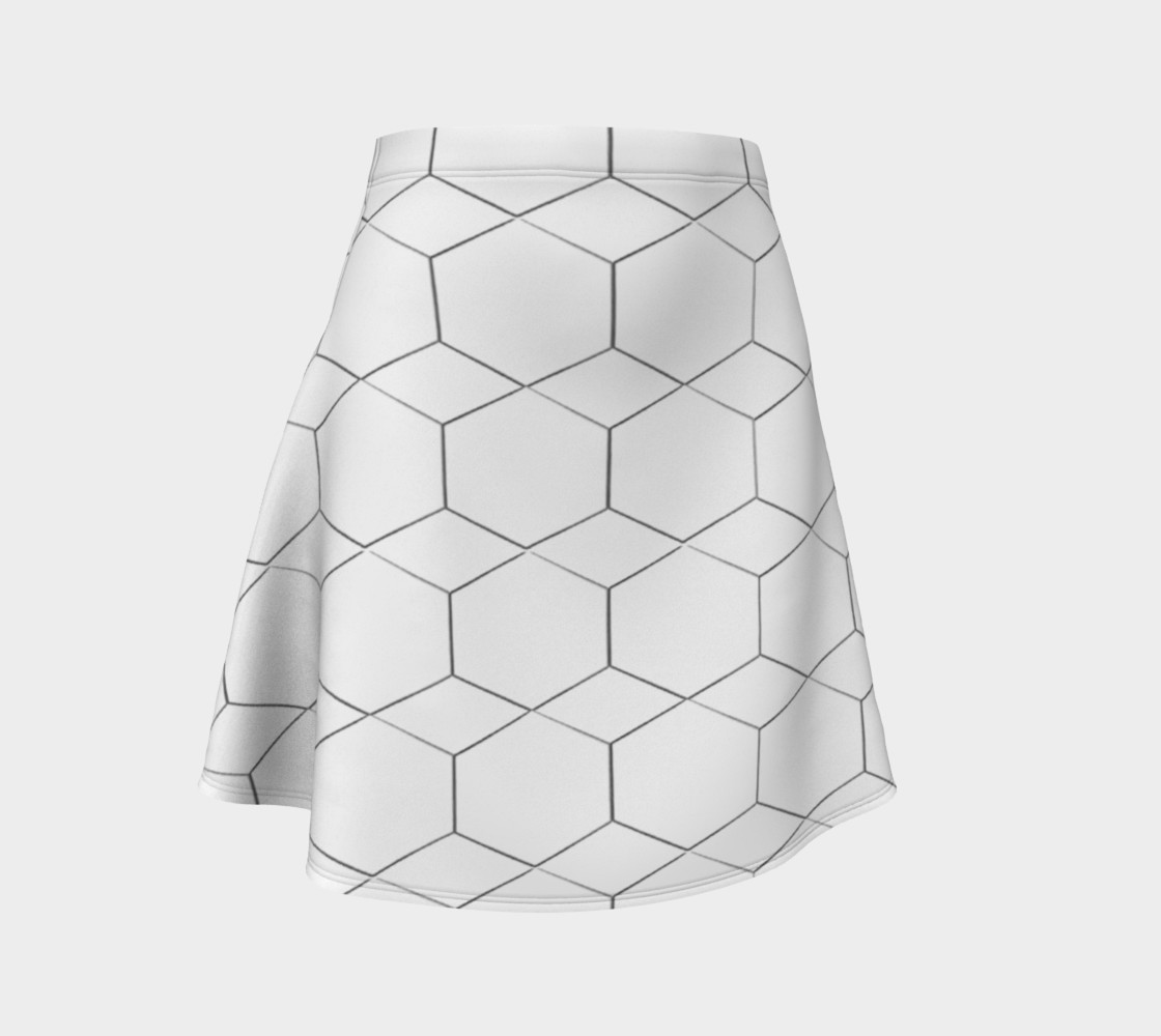 Honeycomb Diamond pattern Flare Skirt preview #1