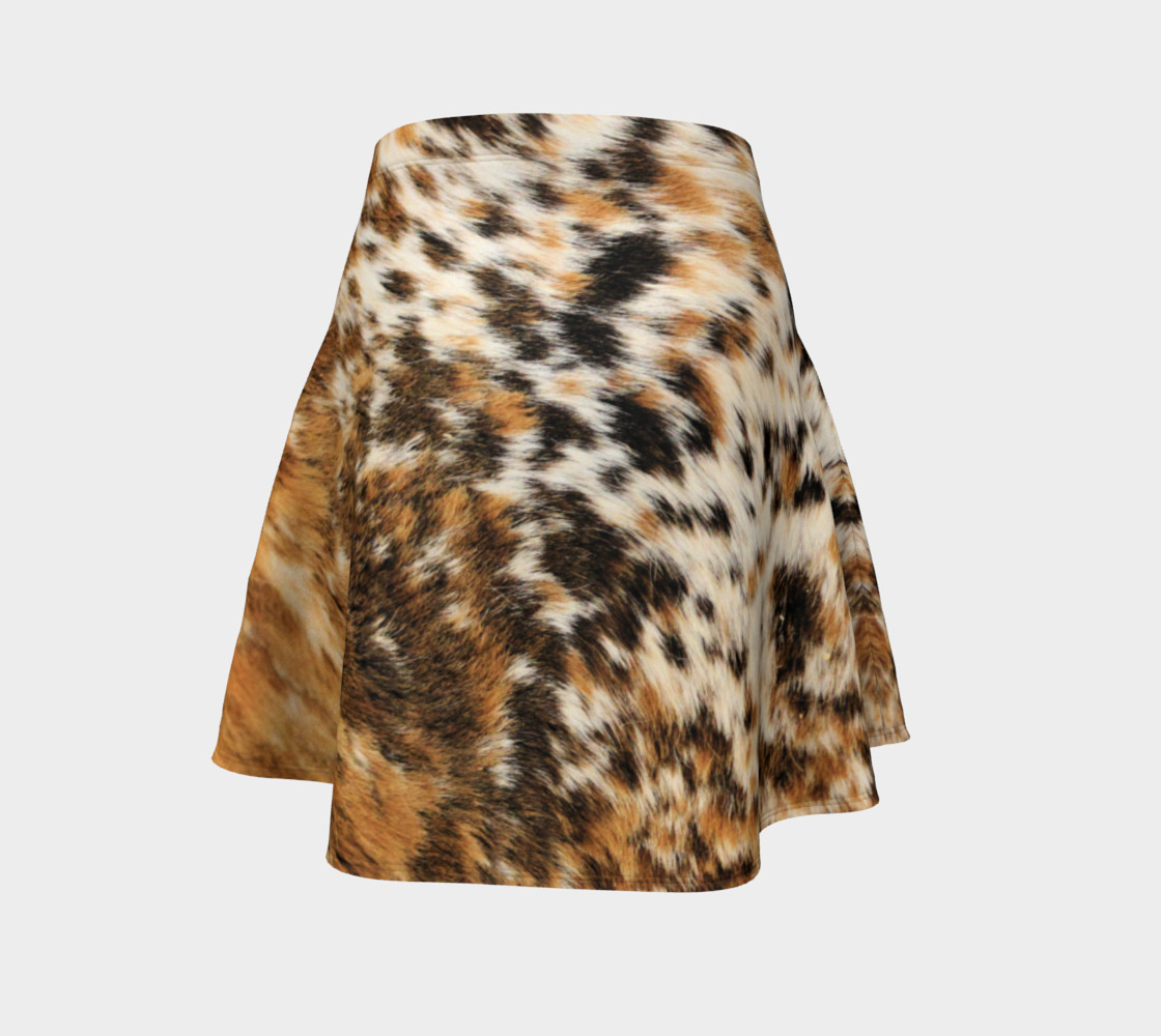 Cozy Brown Black Fur Leather Prints preview #4