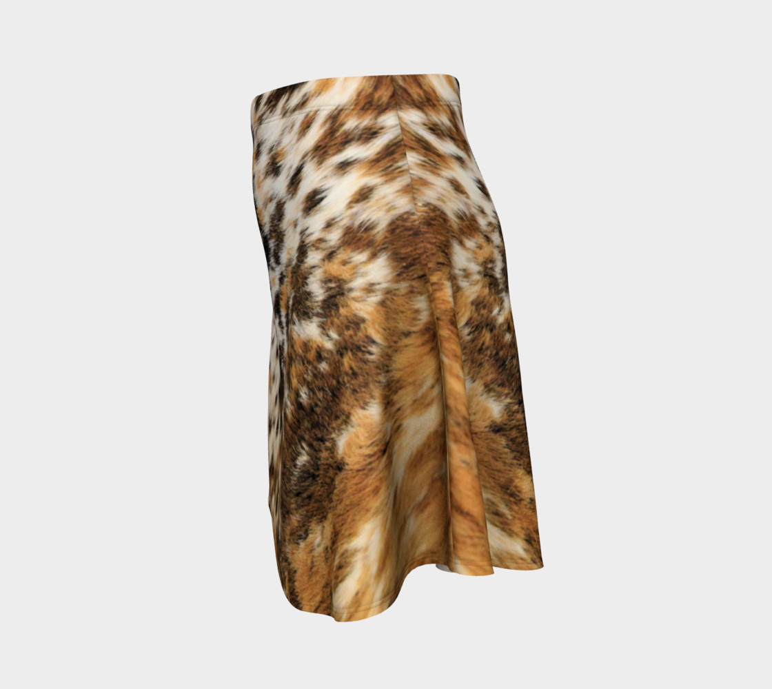 Cozy Brown Black Fur Leather Prints preview #2