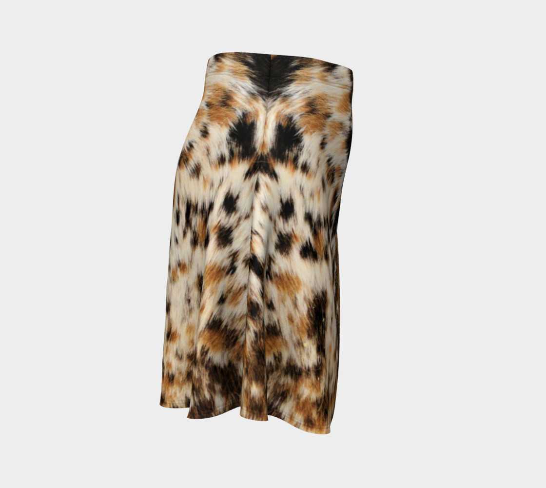 Cozy Brown Black Fur Leather Prints preview #3