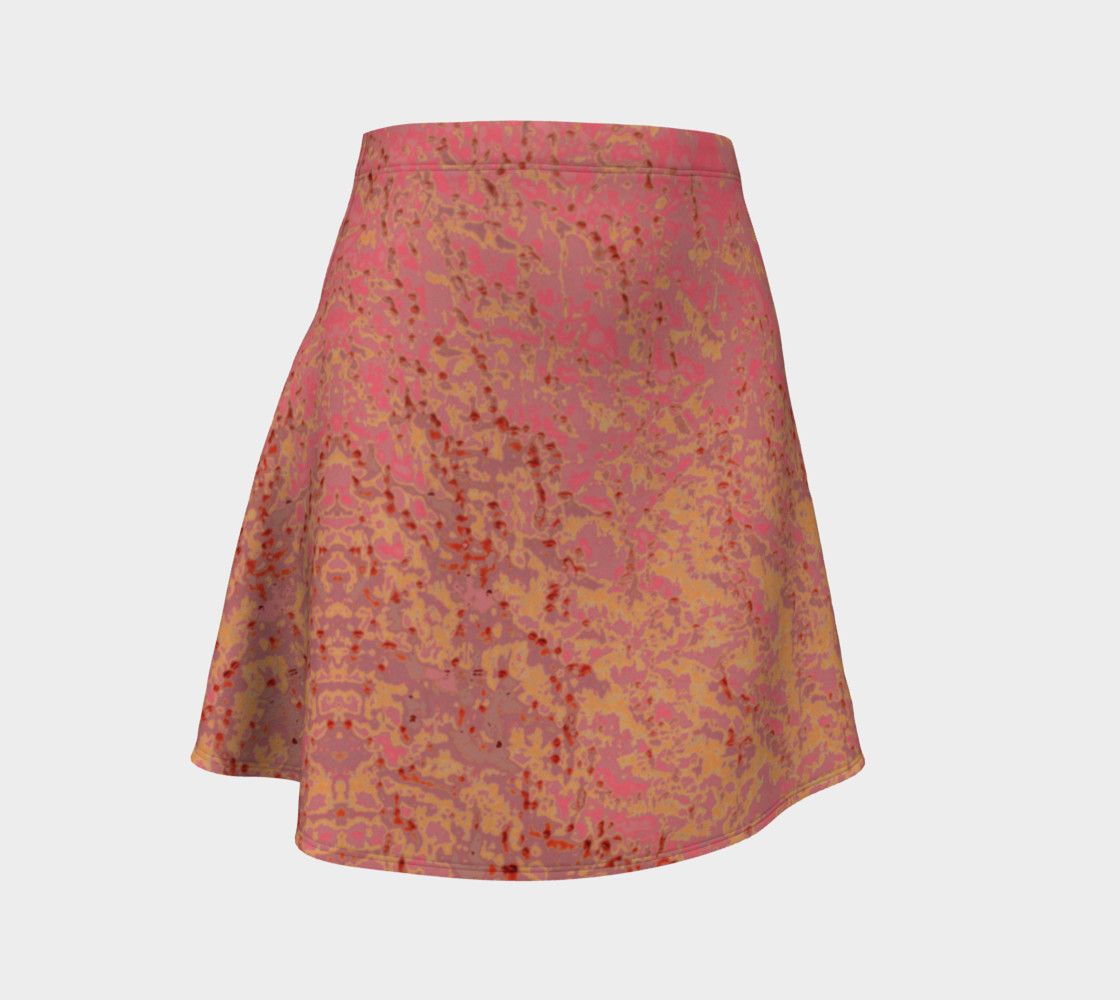 Flamingo Pink Golden Tangerine Eyelet Pattern preview #1