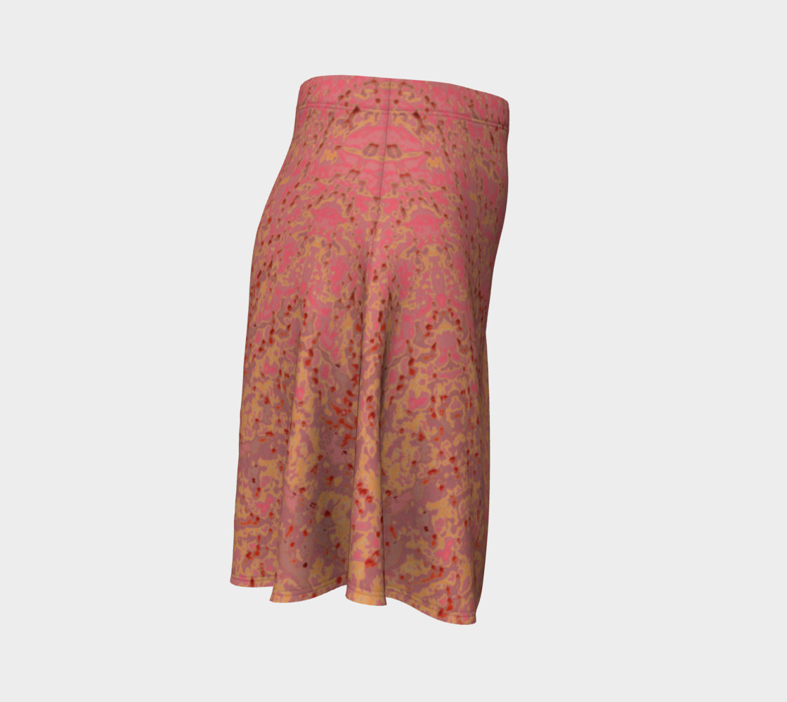Flamingo Pink Golden Tangerine Eyelet Pattern preview #3