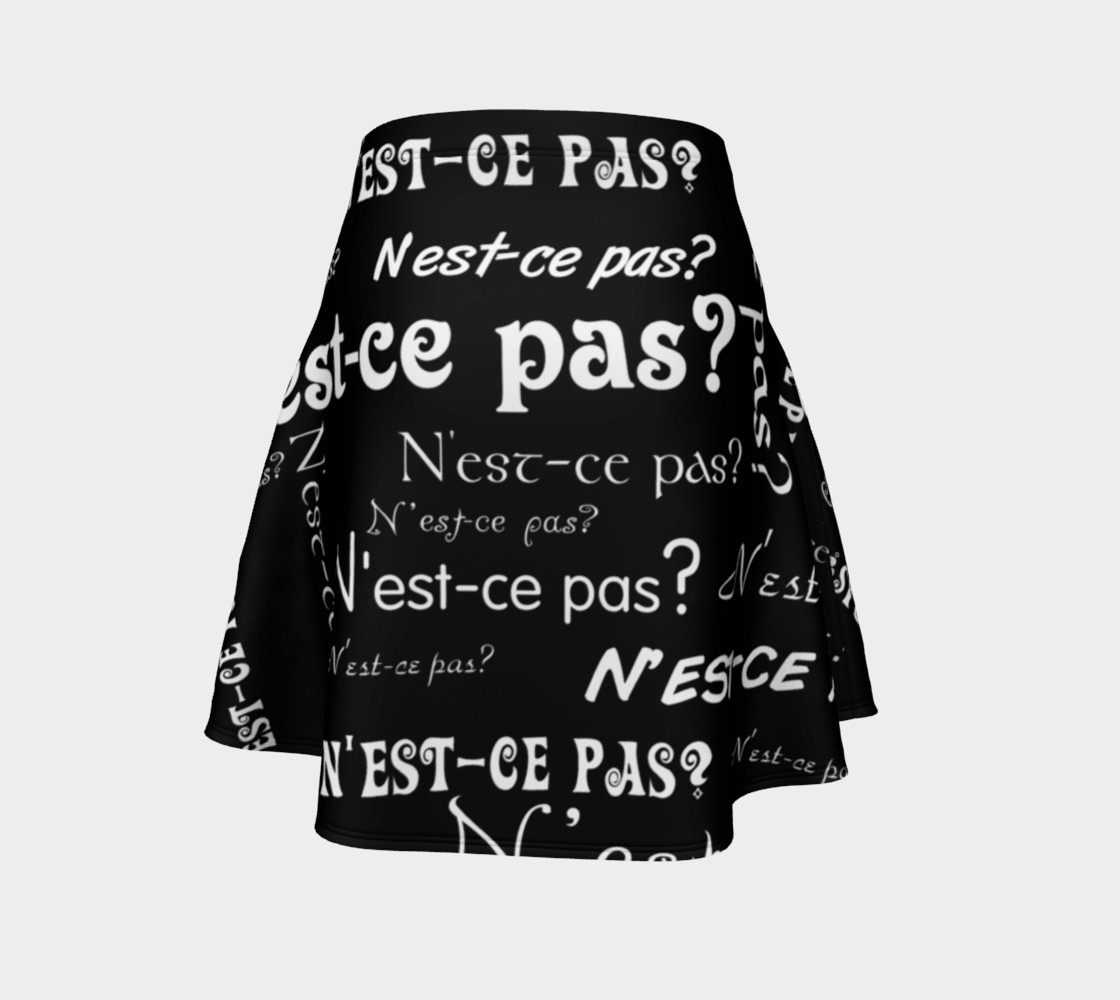 White N'est-ce Pas Flare Skirt preview #4