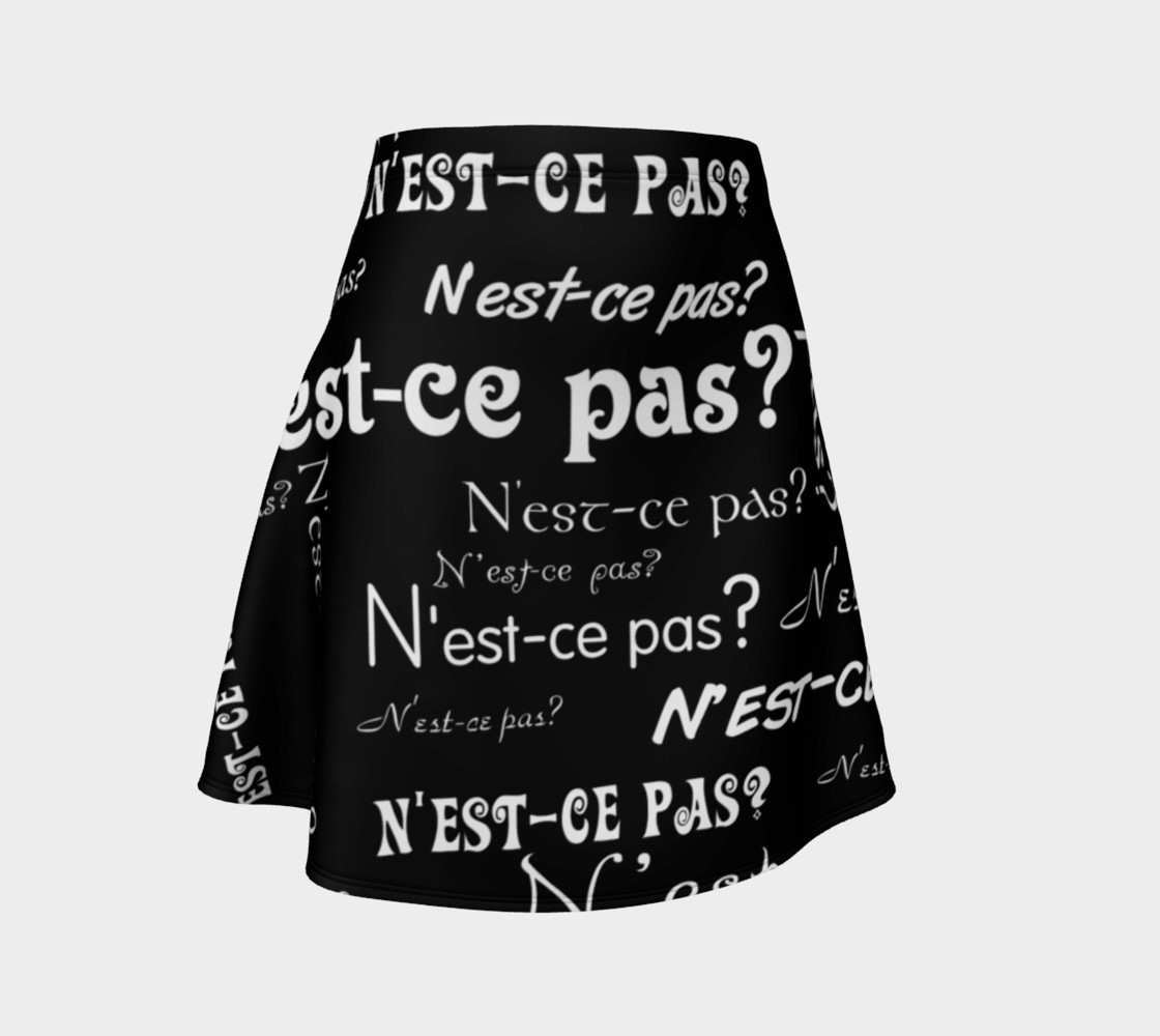 White N'est-ce Pas Flare Skirt preview #1