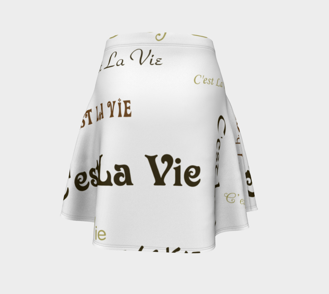 Mocha C'est la Vie Flare Skirt preview #4