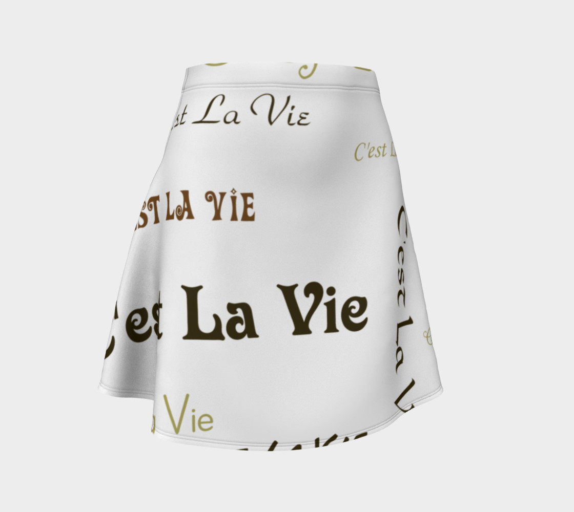 Mocha C'est la Vie Flare Skirt preview #1