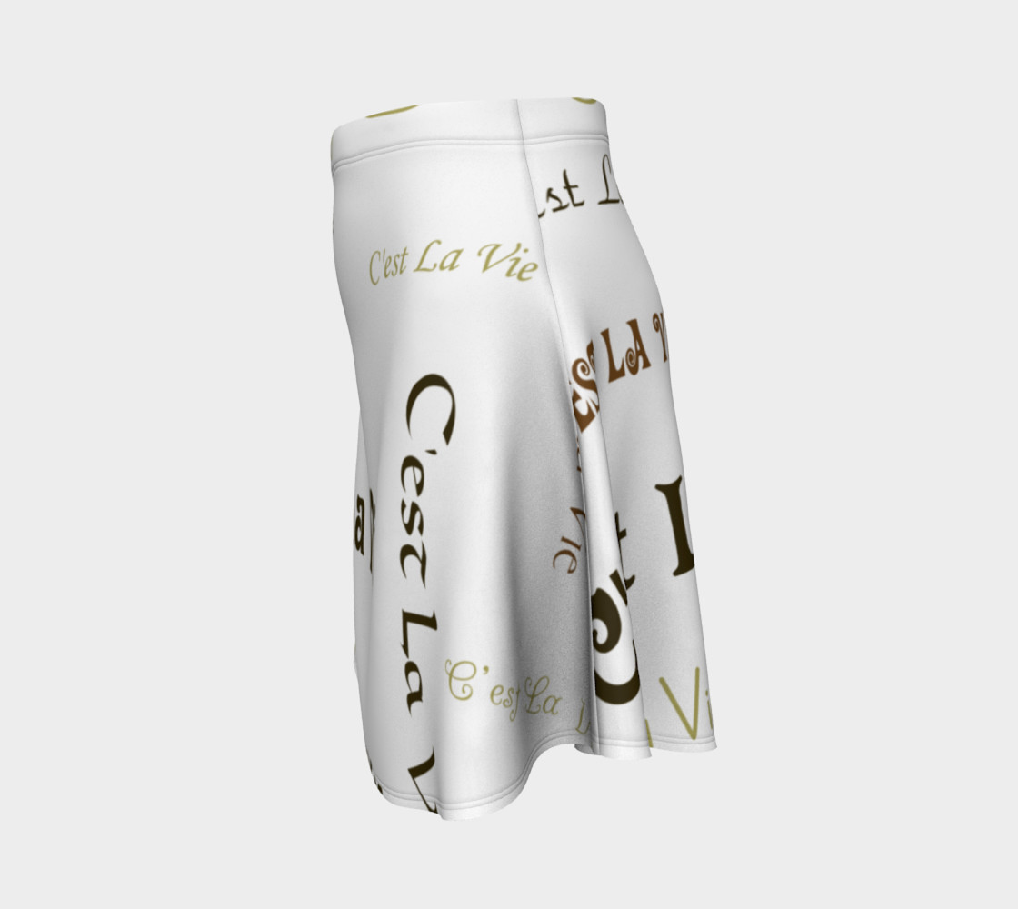 Mocha C'est la Vie Flare Skirt preview #2