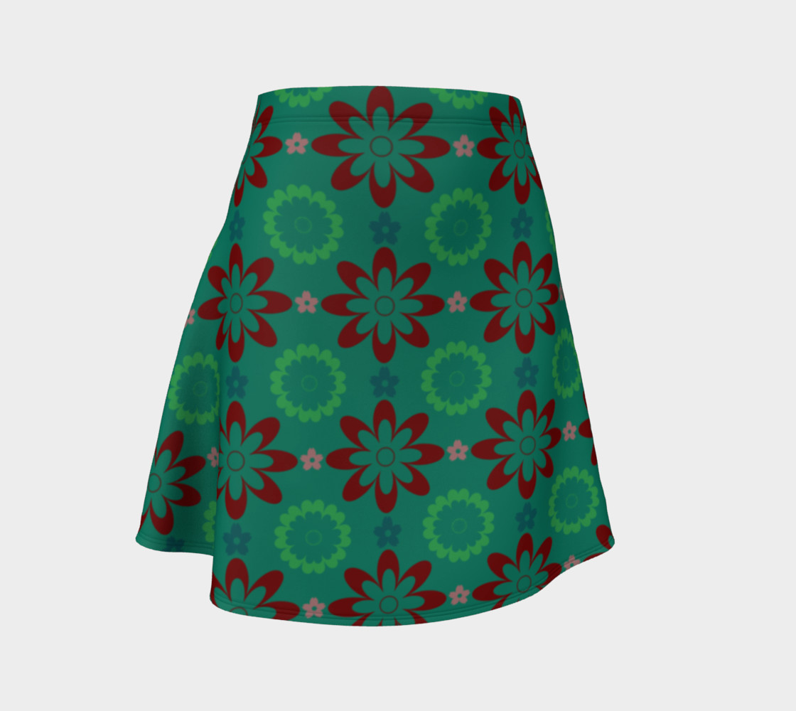 Clash of the Flowers Flare Skirt Miniature #2