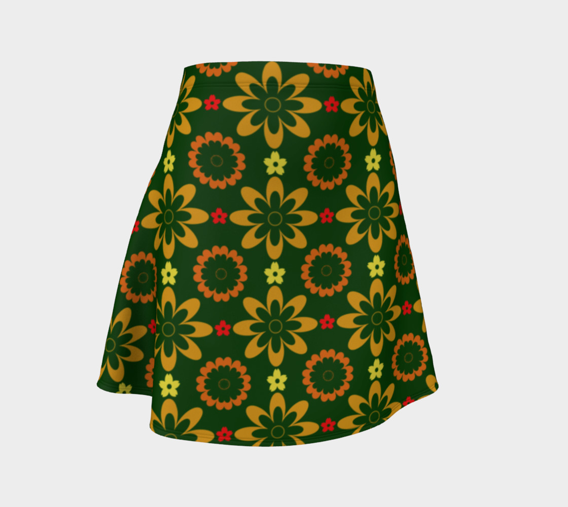 Aperçu 3D de Citrus Flower Delight Flare Skirt