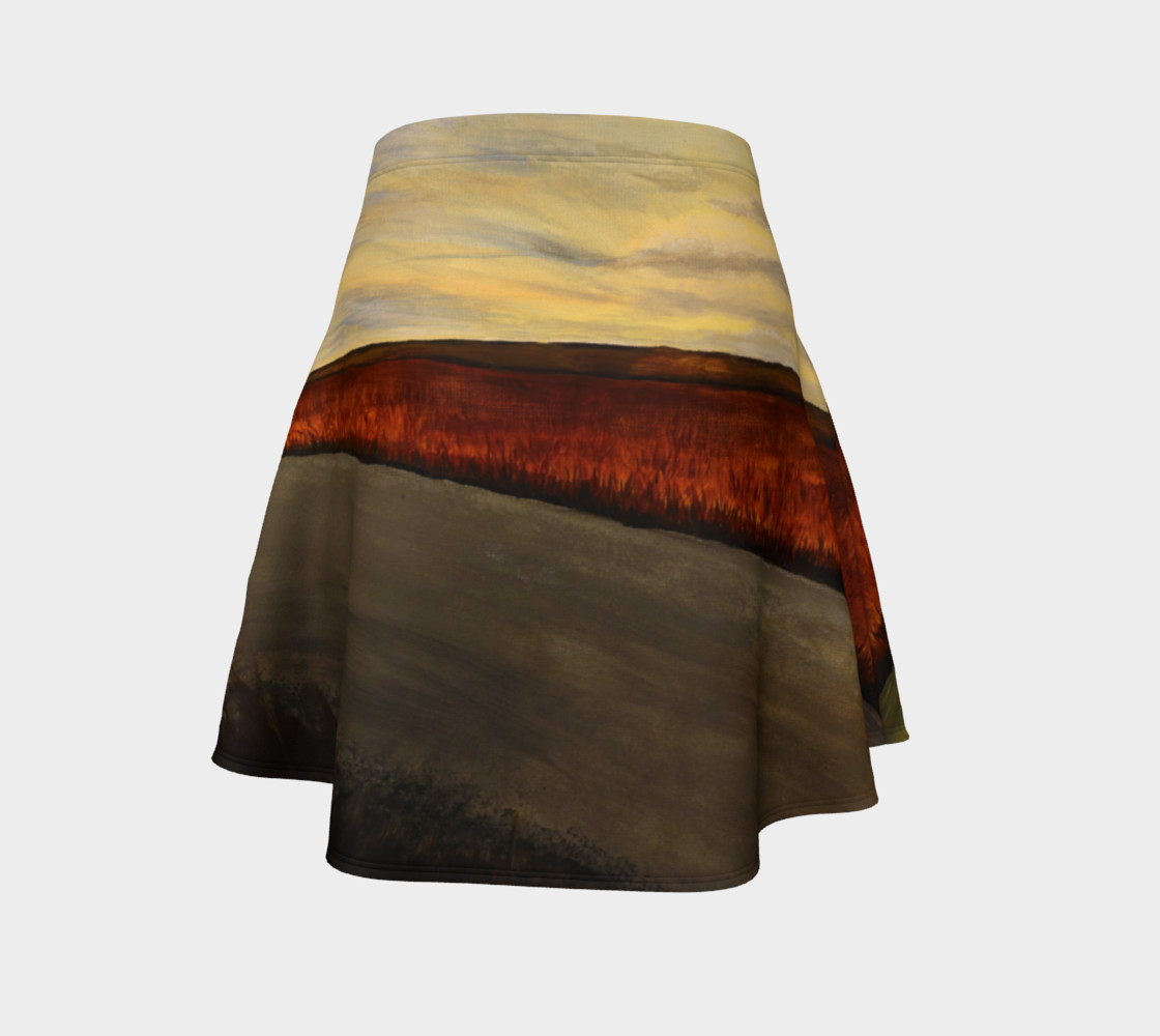 Blue Classic Car A-line Flare Skirt preview #4