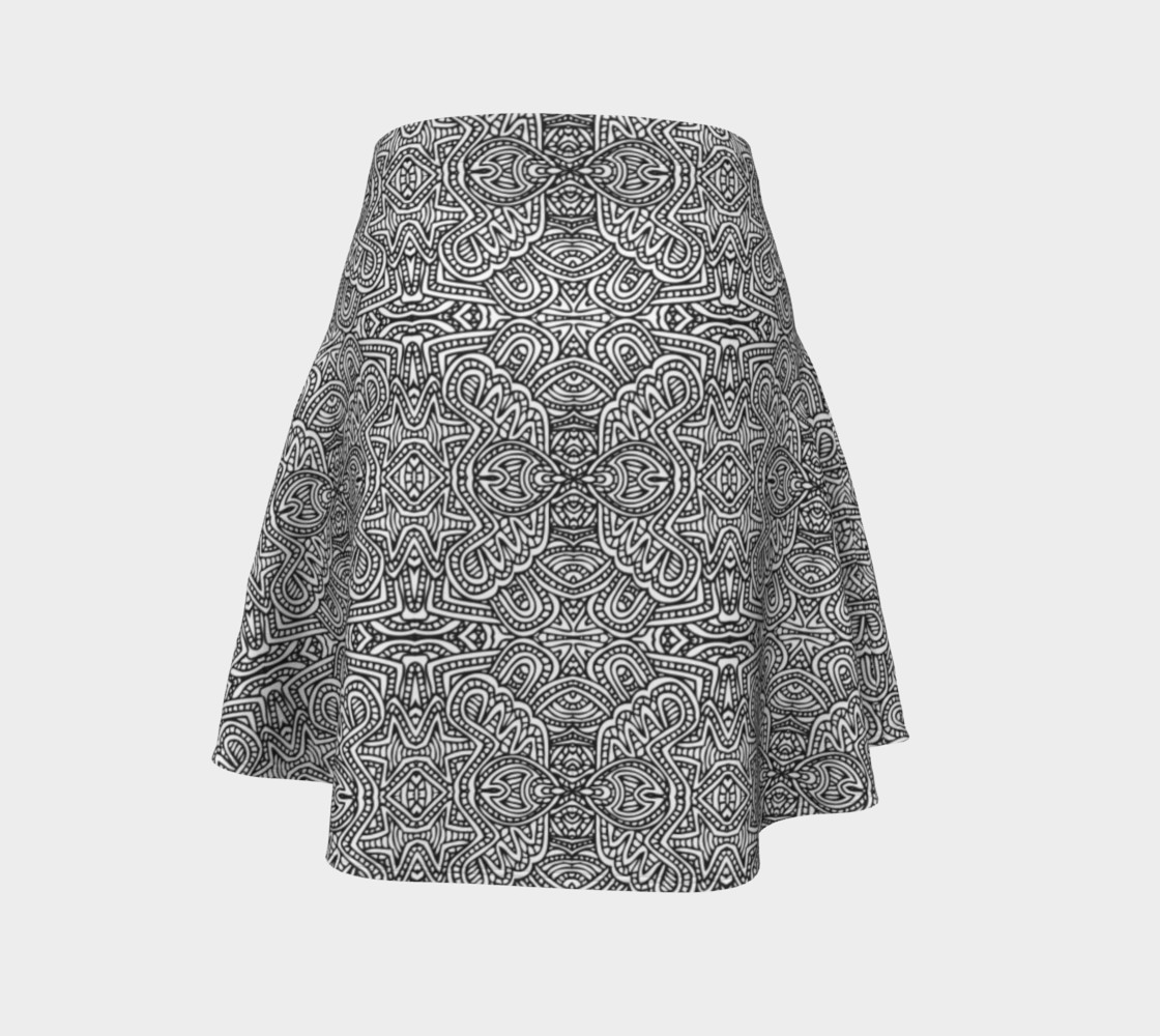 Zentangle monochrome pattern preview #4