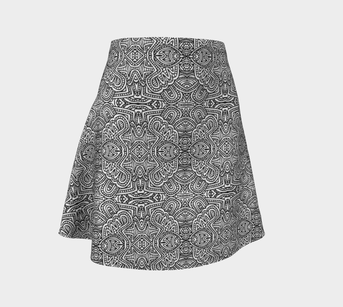 Zentangle monochrome pattern preview #1