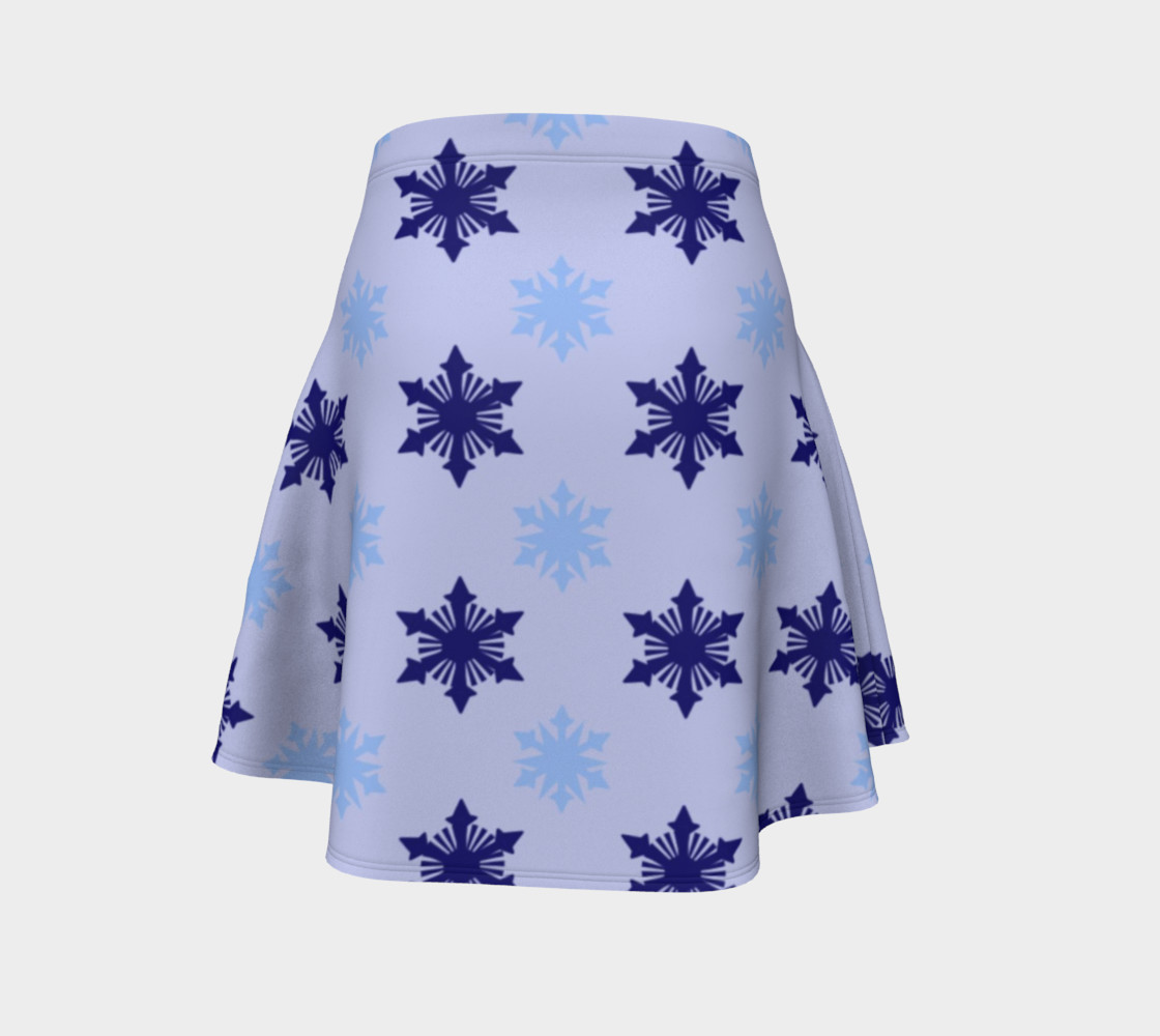 Frosty Snowflakes Flare Skirt preview #4