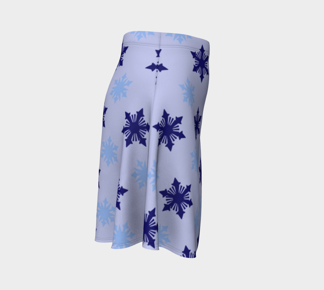 Frosty Snowflakes Flare Skirt preview #3