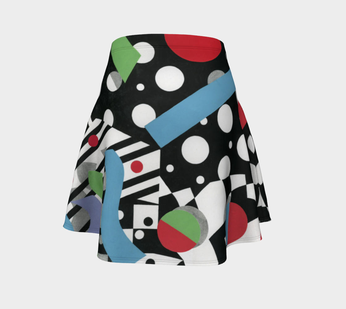 Ticker Tape Flare Skirt preview #4