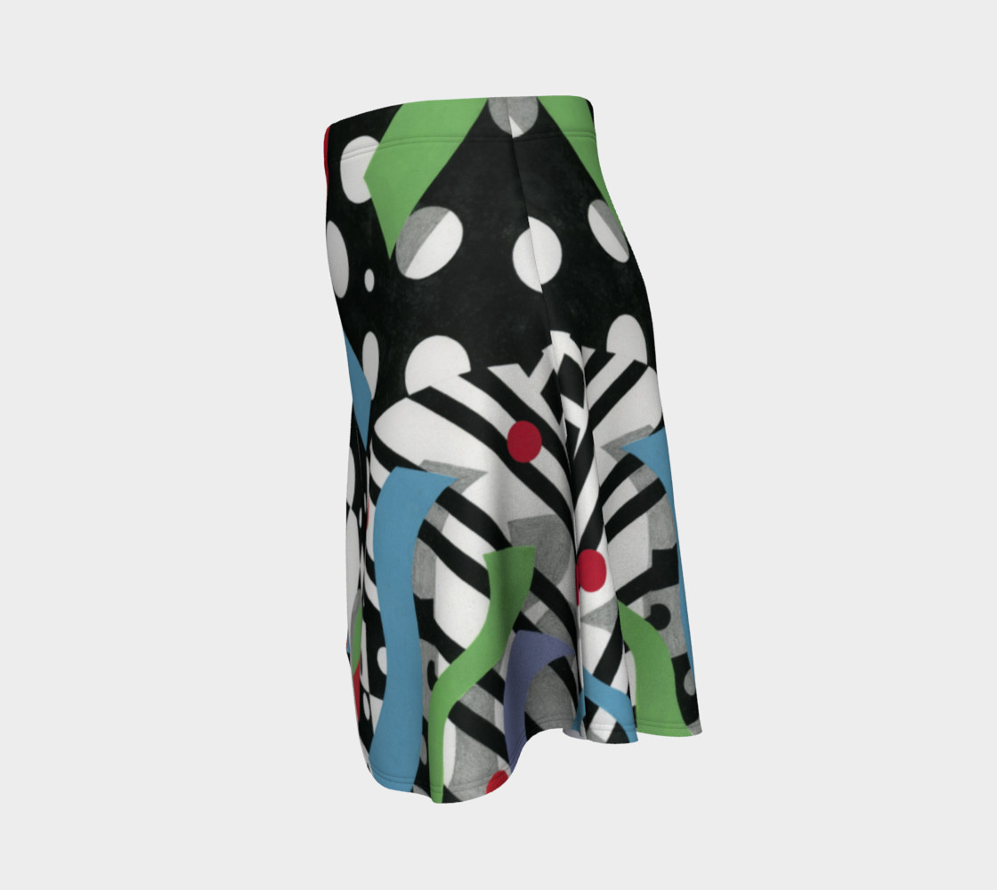 Ticker Tape Flare Skirt preview #2