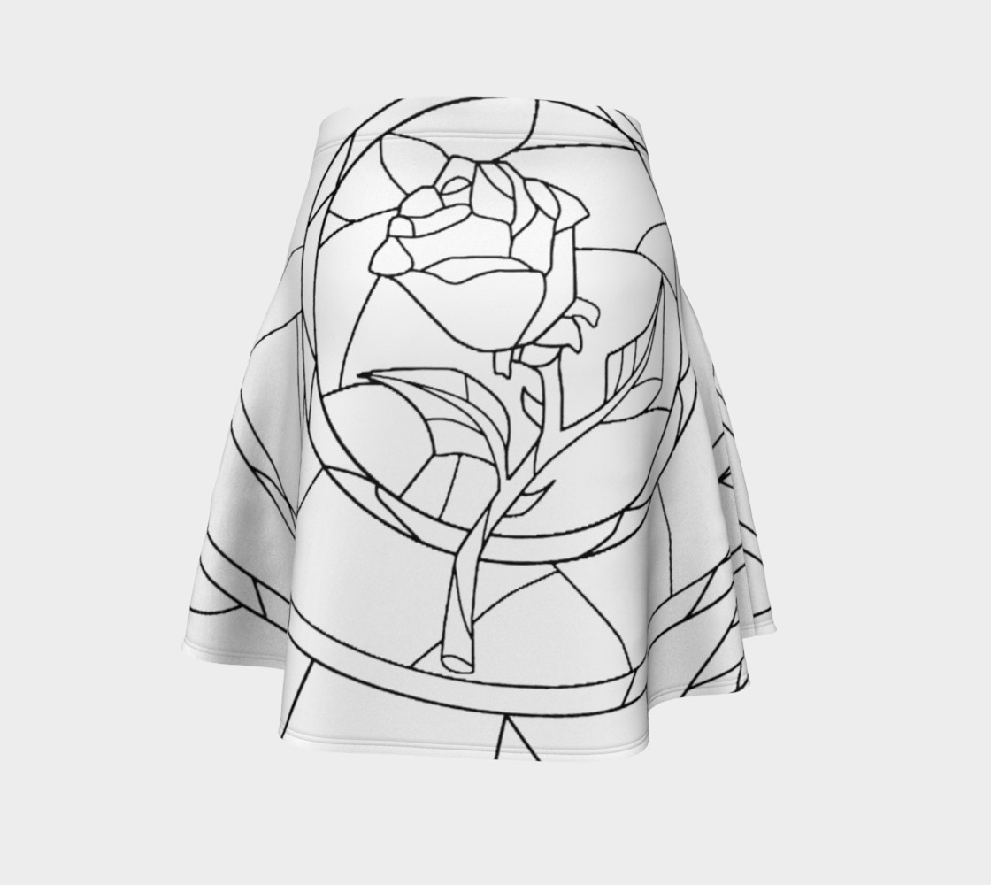 Stained Glass Rose White preview #4