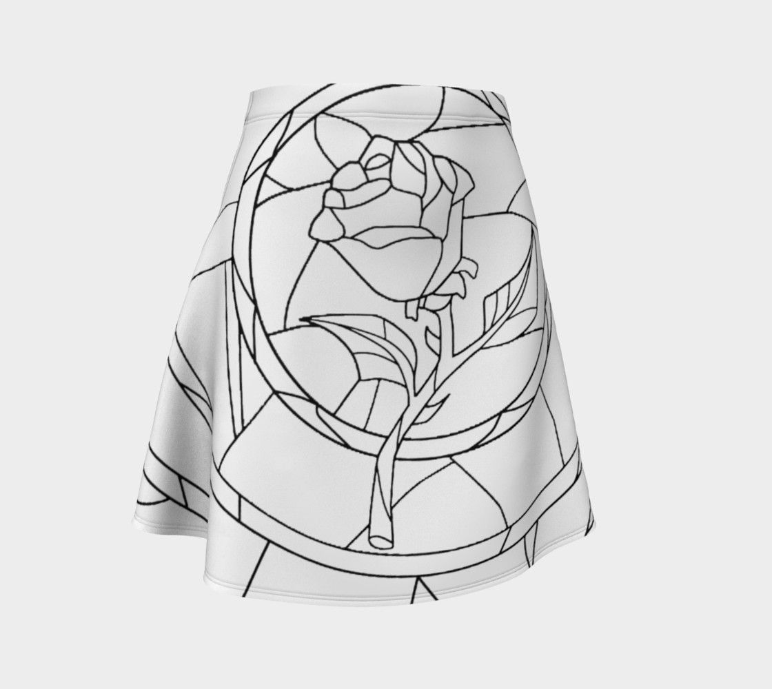 Stained Glass Rose White preview #1