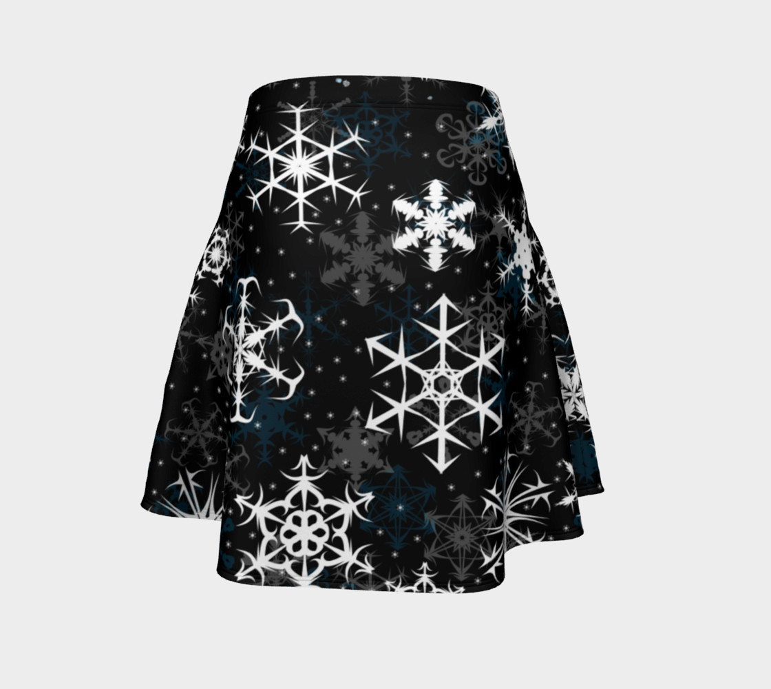 Snowflakes Black preview #4